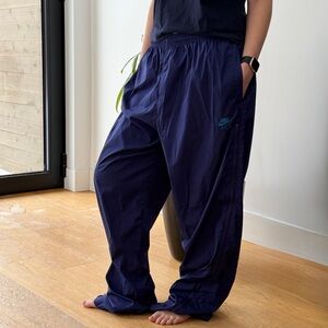 Vintage 90s Nike F.I.T. Track Pants Baggy- Purple- Side Zippers  - Size XL